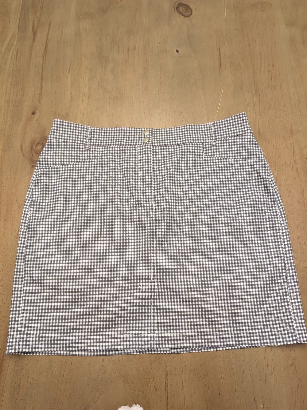 GG blue Luxe Sport Golf/Pickellball/Tennis Skort Gingham Black/White Size 10